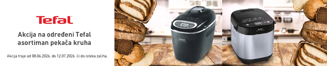 Akcija Tefal pekači kruha 6mj 26