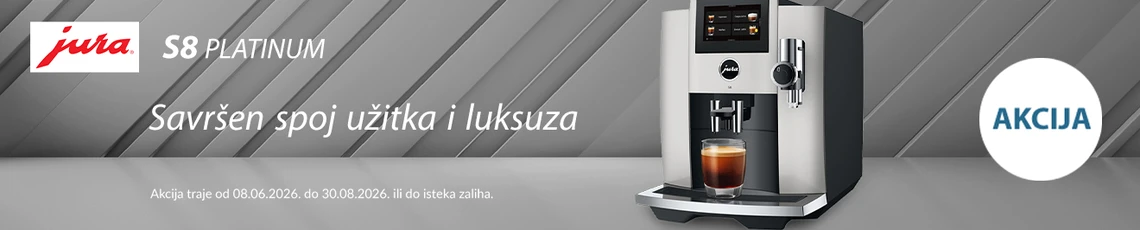 Jura akcija S8 Platin 2026