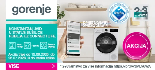 Gorenje susilice rublja lipanj 2026