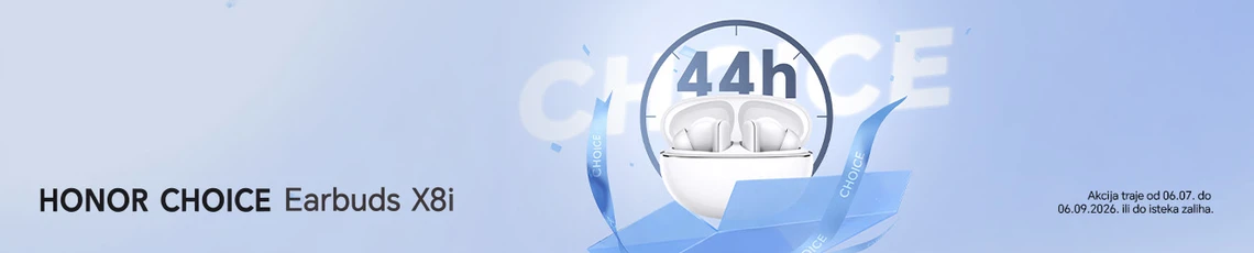 Akcija Honor Choice Earbuds X8i Ljeto26