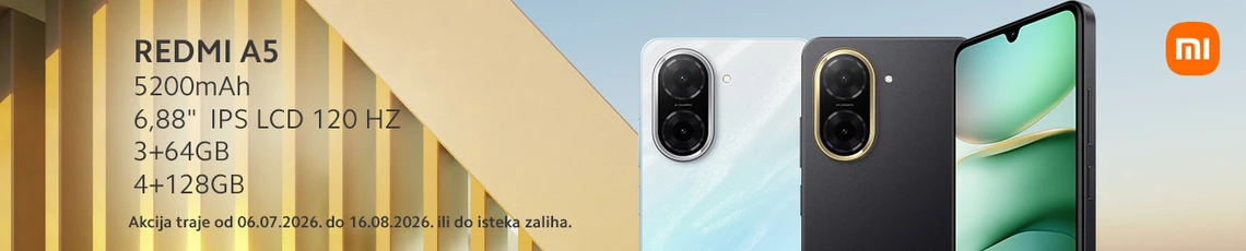 Akcija Redmi A5 7mj 2026