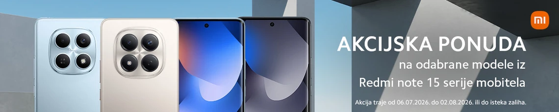 Akcija Redmi note 15 7mj 2026