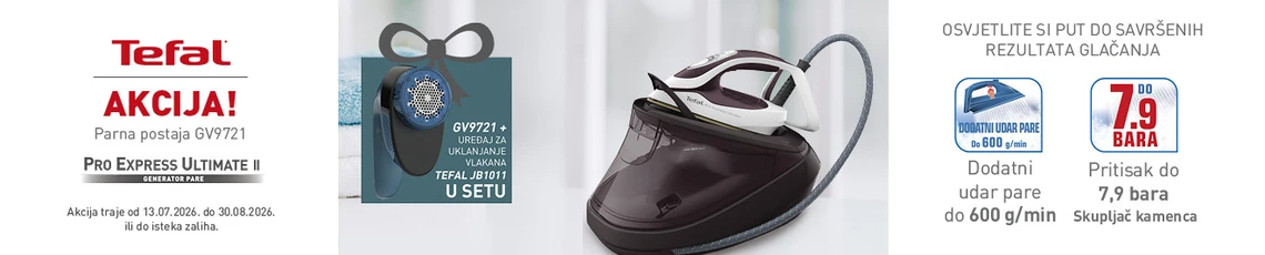 Akcija Tefal GV9721 8mj 2026 
