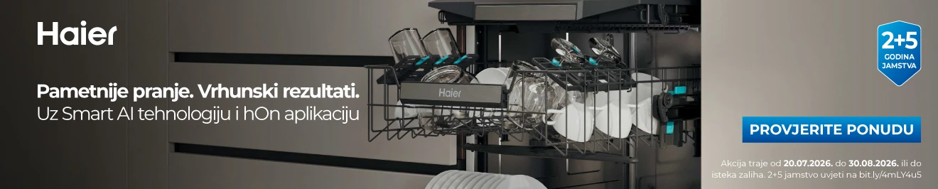 Haier perilice posuđa, ljeto 2026