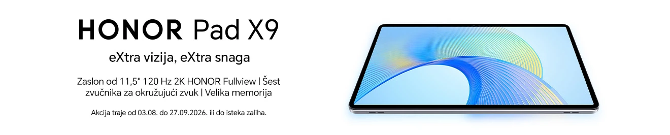 Akcija Honor Pad x9 Ljeto26