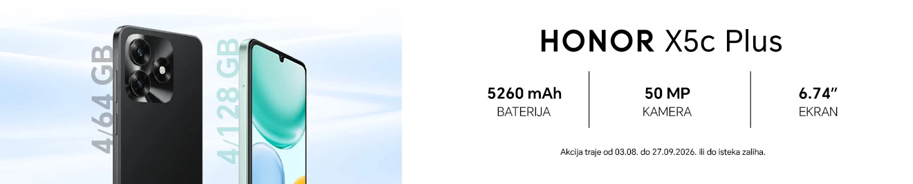 Akcija Honor X5c plus kolovoz26