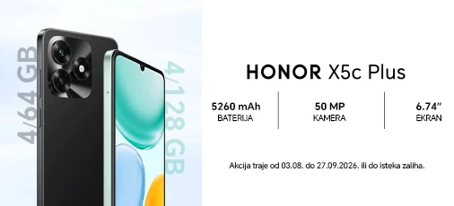 Akcija Honor X5c plus kolovoz26