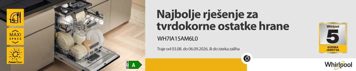 Whirlpool akcija perilica posuđa ljeto