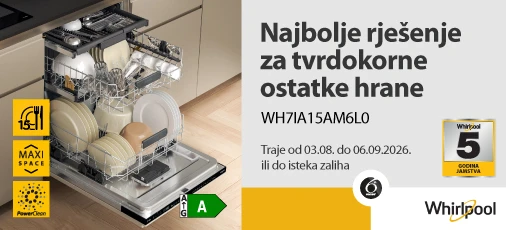 Whirlpool akcija perilica posuđa ljeto