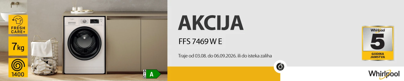Whirlpool akcija perilica FFS7469W EE 