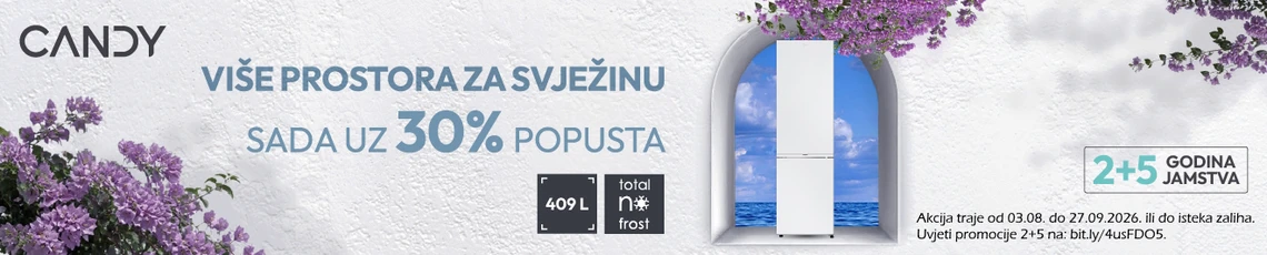 Candy NoFrost hladnjak ECN2CQTEW206