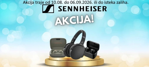 Akcija Sennheiser slušalice Ljeto26