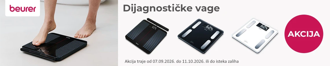 Beurer dijagnostičke vage, rujan 2026