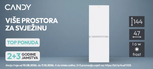 Candy hladnjak CCG1L314EW, akcija