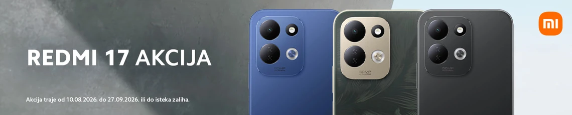 Akcija Redmi 17 8mj 2026