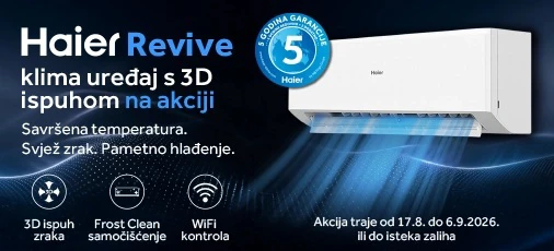 Akcija Haier Revive klima kolovoz 2026