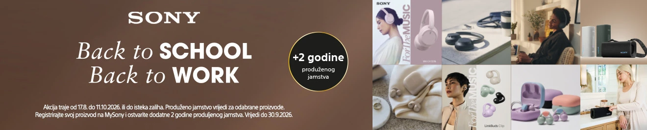 Akcija Sony back to school 2026