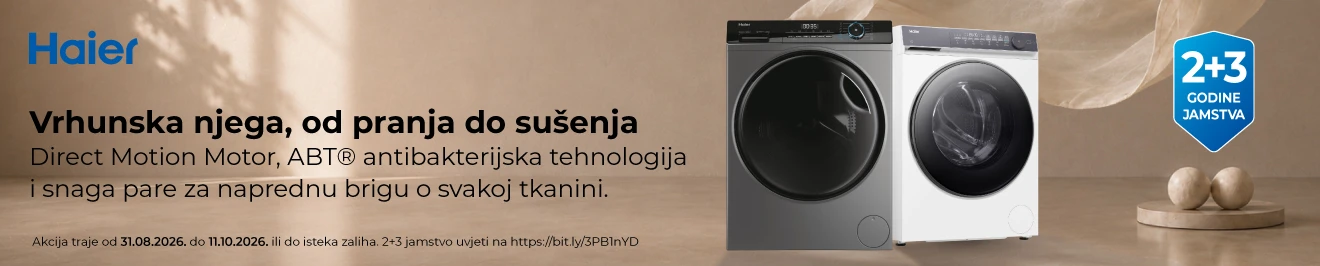 Haier perilice sušilice rublja, rujan