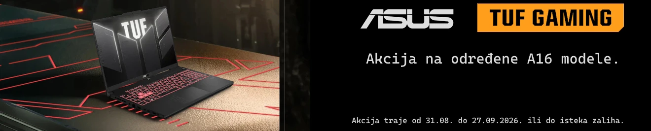 Asus Akcija Tuf A16 Rujan 2026