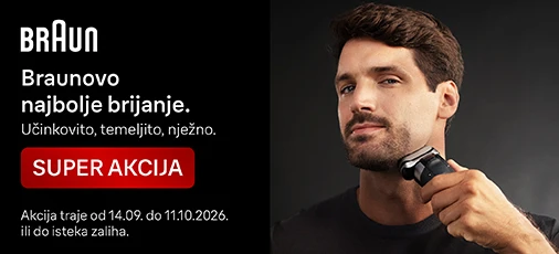 Braun aparati za brijanje Rujan 2026