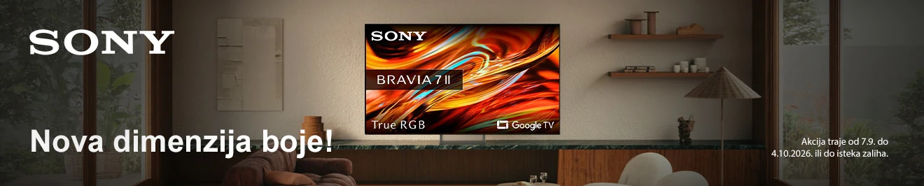 Akcija Sony televizori RGB 2026