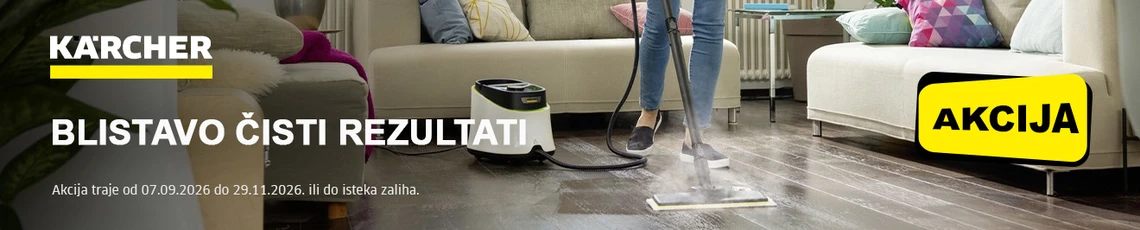 Akcija Karcher parni čistači 9mj 2026