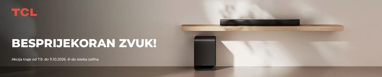 Akcija TCL soundbar rujan 2026