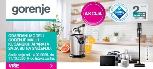 Gorenje mali kucanski aparati rujan