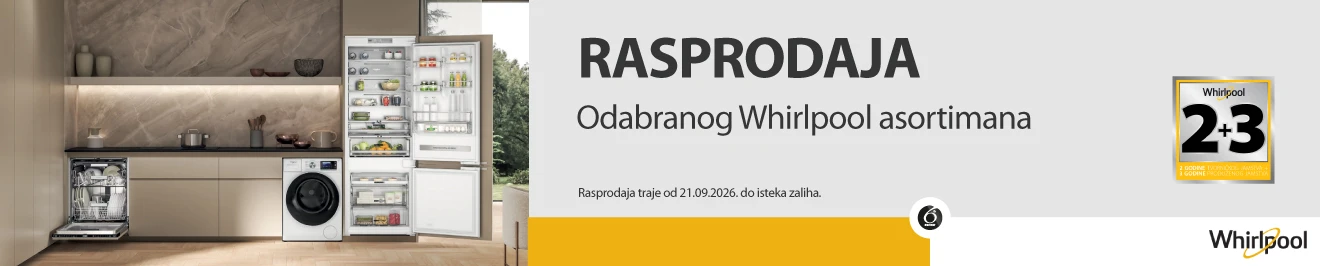 Rasprodaja Whirlpool bijela tehnika rujan