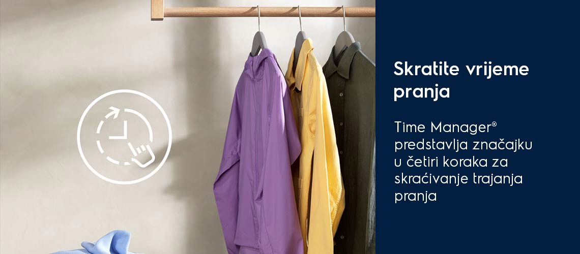 Smanjite vrijeme pranja uz Time Manager®