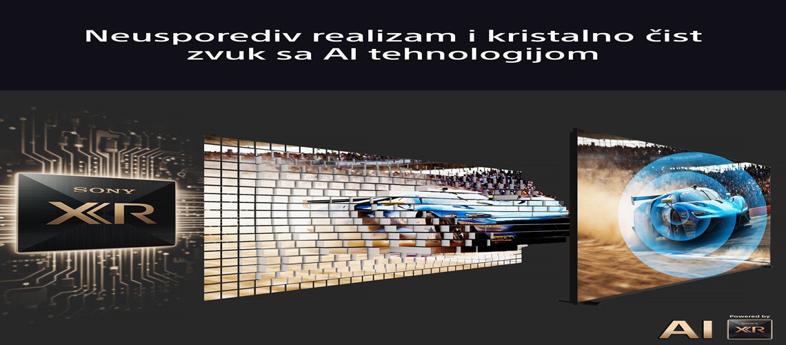Bravia 3 kristalan zvuk uz AI slika