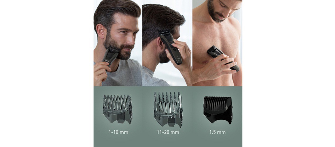 3 nastavka za češalj olakšavaju njegu cijelog tijela slika