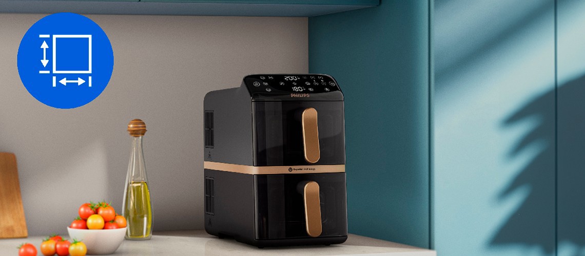 Dvostruko složeni Airfryer slika