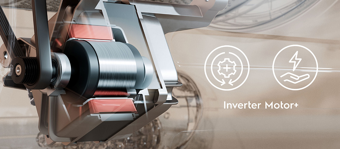 Inverter motor+ je energetski učinkovit i izdržljiv