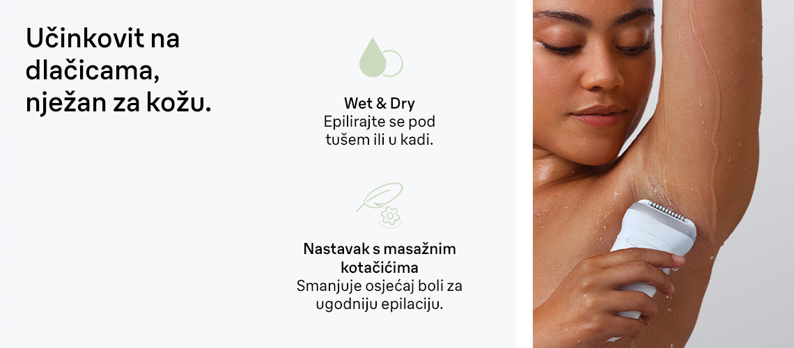 Učinkovit na dlačicama, nježan za kožu slika