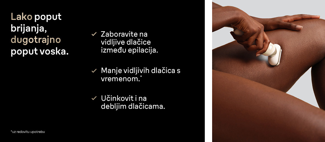 Lako poput brijanja, dugotrajno poput voska slika