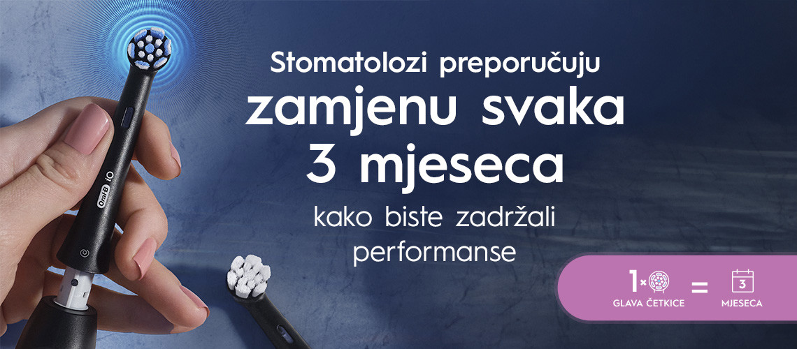 Preporuka stomatologa - zamjena svaka 3 mjeseca