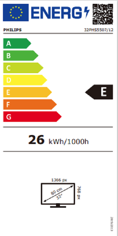 LED TV, 80cm, HD Ready - slika E
