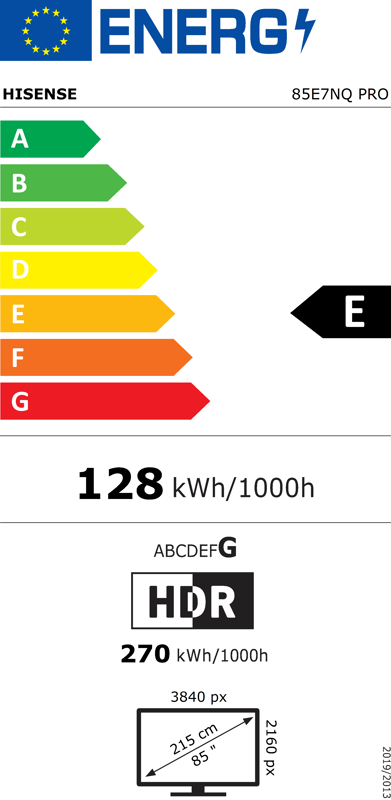 QLED,215cm, 4K,120Hz, Dolby Vision,VIDAA - slika E