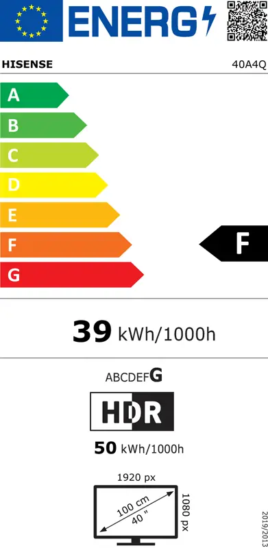 Led TV, 101 cm, Full HD, VIDAA - slika E