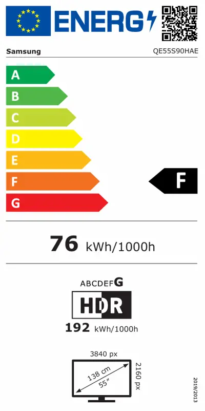 OLED, 139cm, 4K HDR,120Hz, Atmos - slika E