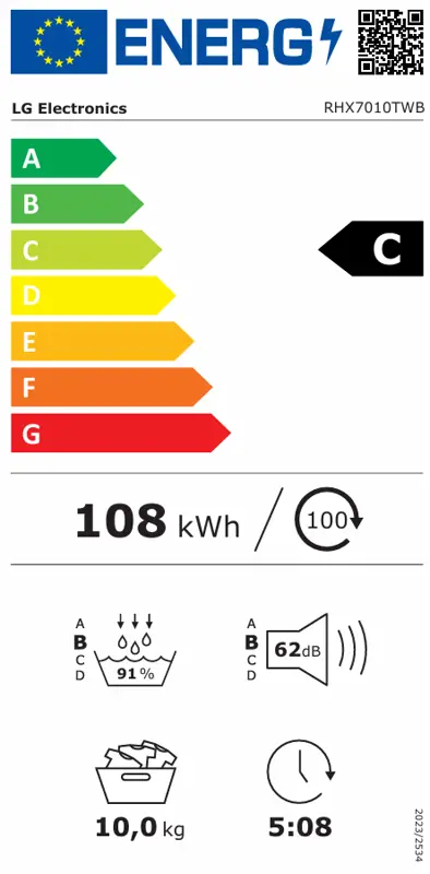 Sušilica,10kg,Dual Inverter,AI Dry,WiFi - slika E