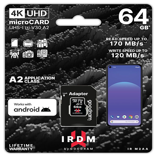 Memorijska kartica: 64GB; MicroSD; UHS U