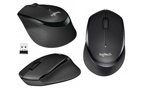Miš; M330 Silent+; Bežični; Optički; Crn - slika A