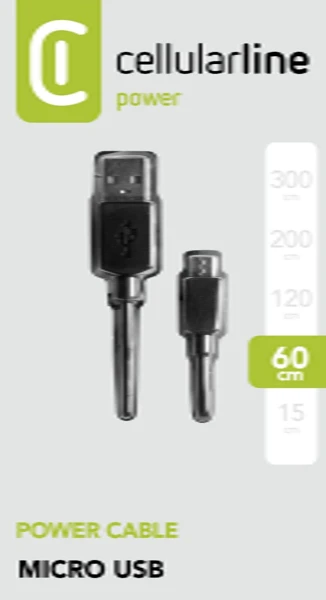 Kabel; MicroUSB; 60cm - slika A