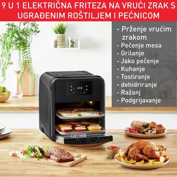 Friteza; Vrući zrak; Grill; 11L - slika A