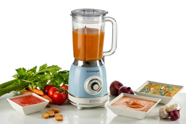 Vintage blender stakleni 583 plavi - slika A