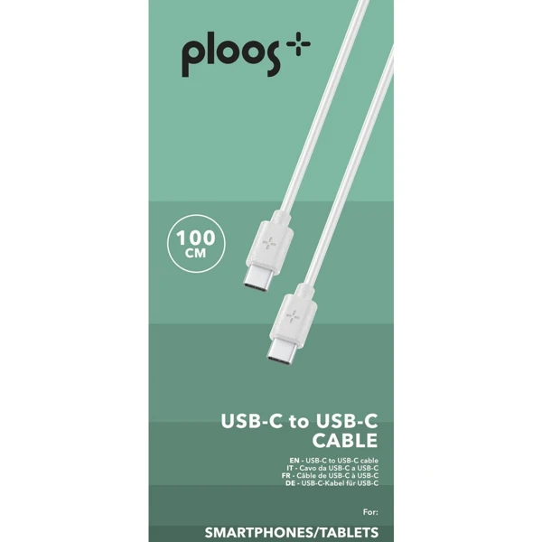 Kabel; Data; USB-C - USB-C; 1.0m - slika A