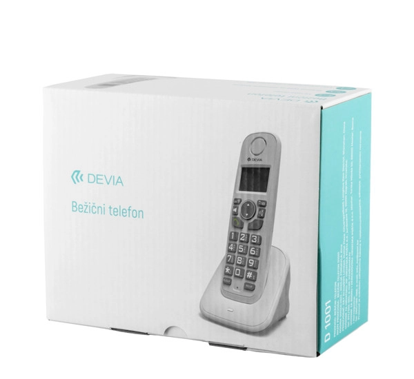 DEVIA TELEFON D1001 BIJELI - slika A