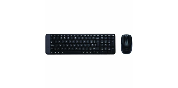 Tipkovnica i miš; MK220; Wireless; Black - slika A